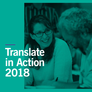 The Translate in Action 2018 report cover image