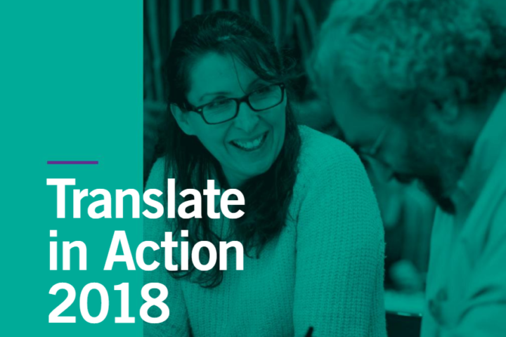 The Translate in Action 2018 report cover image